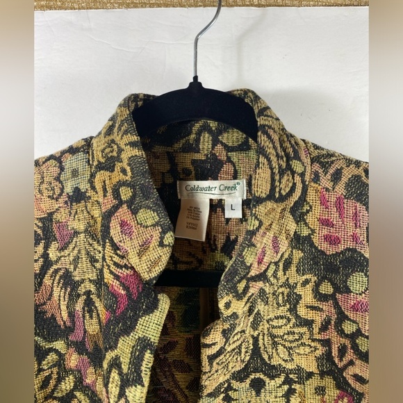 Coldwater Creek Brocade Floral Patterned Jacket - Picture 4 of 11